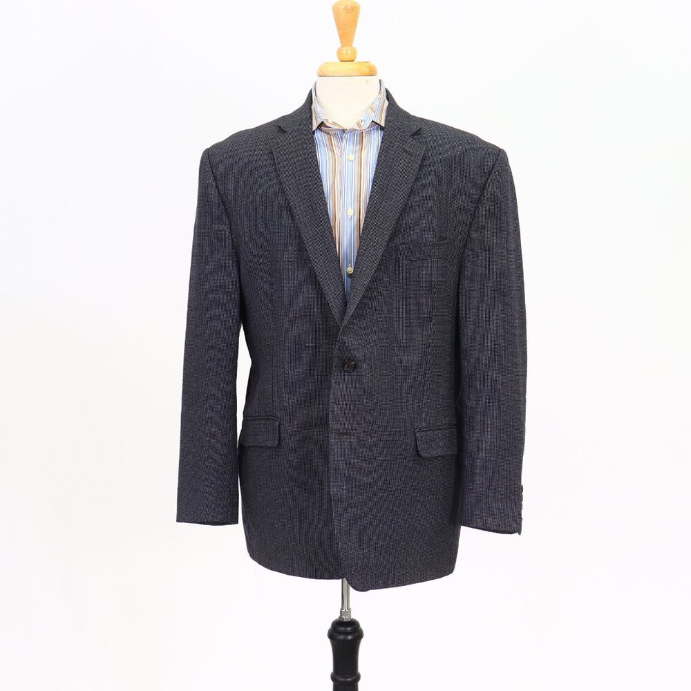 Ralph Lauren 46R Navy HT 2-Button Sport Coat Blazer Jacket T060